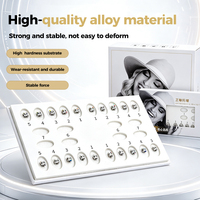 Kit d'attaches orthodontiques métalliques en alliage pour appareils dentaires, avec emplacement standard pour positionnement des dents, numérotation claire, pour installation en clinique
