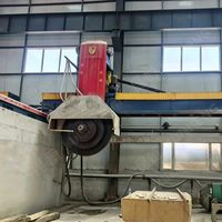 Nouvelle machine à scier le pierre monobloc multi-lames KUNHENG avec poussoir automatique de blocs de pierre à lame de 2200 mm pour granit et marbre