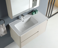 Vente en gros Armoire de salle de bain murale traditionnelle moderne Vanity Tendance Lavabo Panneau en bois pour dressing de bain Miroir de courtoisie