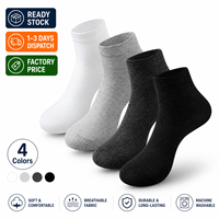 Chaussettes en polyester en gros, en stock, unisexes, décontractées, prix d'usine, expédition rapide en 1 à 3 jours
