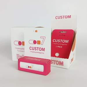 Venta al por mayor de calidad 7 días superventas pastillero de plástico cápsulas/tableta botella blíster tarjeta caja de presentación - Product Image 1