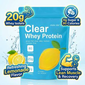 Aislado de Proteína de Suero de Leche Transparente OEM, 20 g de Proteína, <span class=keywords><strong>0</strong></span> Azúcar, Sabor Limonada, Suplemento Deportivo para el Crecimiento Muscular y la Energía, 500 g - Product Image 3