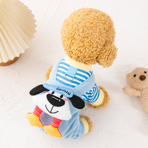 Pakaian Anjing Kucing Model Sailor Terbaru, Kostum Berdiri, Hoodie Mantel Semua Musim, Pakaian Hewan Peliharaan Desainer - Product Image 4