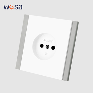 สวิตช์และเต้ารับติดผนัง WESA แบบบางพิเศษ ปุ่มกด <span class=keywords><strong>EU</strong></span> 1/2/3 ช่อง 1 ทาง เต้ารับไฟฟ้า ออกแบบหรูหราทันสมัย สามารถจัดวางได้อย่างอิสระ - Product Image 1