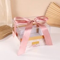 Boîte cadeau de Noël, présentoir, boîte d'emballage pour Thanksgiving, anniversaire, nourriture, chocolat, bonbons avec fenêtre en PVC