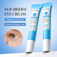 Crème pour les yeux à la vitamine C SADOER 20g, éclaircit la peau des yeux, améliore la teint terne, hydrate la zone sous les yeux