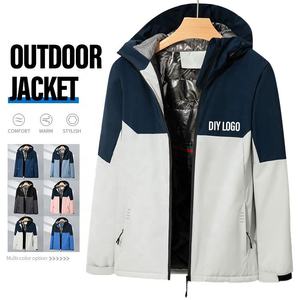 Chaqueta Varsity con Capucha, Cierre y Forro Polar Impermeable, Estilo Casual, Unisex, con Logotipo Personalizado, para Invierno y Trabajo, Tallas Grandes - Product Image 2