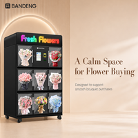 Distributeur automatique de bouquets commercial BANDENG 6510XH 10T avec lecteur de paiement en espèces et par carte, et une plage de puissance de 40W à 580W