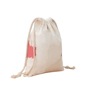 High Quality Big Custom Logo Print Thick Fabric Canvas Drawstring <b>Bag</b> Double <b>Strings</b> Cotton Dust <b>Bag</b> - Product Image 4