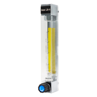 Débitmètre à rotamètre en verre avec vanne de commande pour micro-débitmètre à flotteur eau/air/gaz