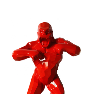 Gran oferta de escultura/estatua de King <span class=keywords><strong>Kong</strong></span> roja de 2 metros de alta calidad para Centro Comercial/tienda/Club/hogar/Hotel/Decoración de oficina - Product Image 4