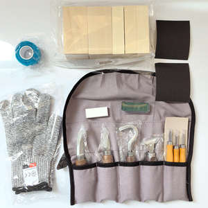 Ensemble de 6 couteaux à sculpter en bois et métal avec couteau à éplucher, cuillère, sac en tissu pour la sculpture sur bois et la sculpture sur argile - Product Image 6