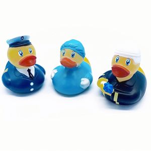 Professional Little Yellow Cartoon Doctor Baby Cross-Border Plastic Toy for Water <b>Bathing</b> Squeaking Duck Series - Product Image 5