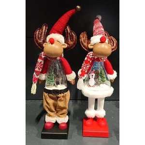 Personnage lumineux sur pied fonctionnant sur piles, 14x11 H. 40CM, assortiment - Product Image 1