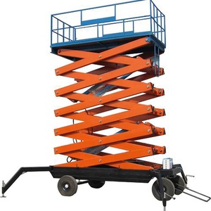Tinggi angkat Cina 4m 9m 10m 15m alat tulis hidrolik elektrik Mini gunting angkat Platform 350kg 500kg 1000kg - Product Image 1