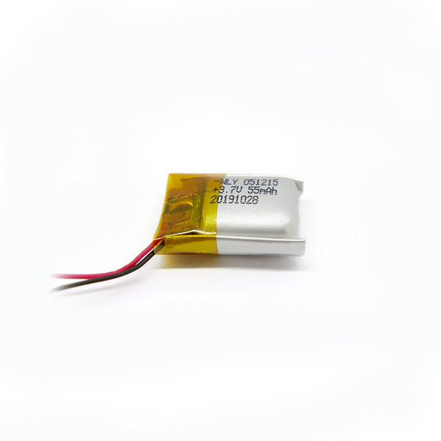 Lipo 3.7V 051215 501215 55mAh Lithium Polymer Rechargeable Batteries with PCM Wires Connector