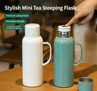 Thermos à infuseur à thé miniature de 820 ml, bouteille isotherme en acier inoxydable 316 avec poignée pour infuser le thé