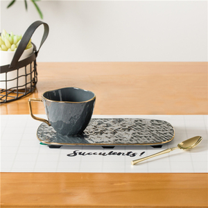 Turco moderno stile elegante oro cerchio decorazione smaltato personalizzato <span class=keywords><strong>porcellana</strong></span> <span class=keywords><strong>colazione</strong></span> cena <span class=keywords><strong>set</strong></span> - Product Image 6