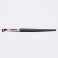 Kuas Eyeliner Alis Bulu Sintetis Berkualitas Tinggi dengan Gagang Kayu untuk Wajah, Kuas Makeup Profesional Label Pribadi Khusus