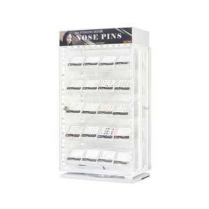 Factory Made Lockable Counter Top Acrylic Rotating Retail Jewelry Flooring <b>Display</b> <b>Racks</b> - Product Image 4