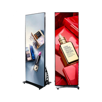 Pantalla LED Móvil con Soporte de Pie, Letrero LED Programable por Wifi, P1.875 P2 P2.5, Publicidad Interior a Todo Color, Aluminio Fundido a Presión