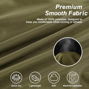 Shorts de course pour hommes FOXA, 2 pouces, séchage rapide, légers, athlétiques, avec doublure intégrée, 100% polyester, pour la salle de sport et l'entraînement - Product Image 3