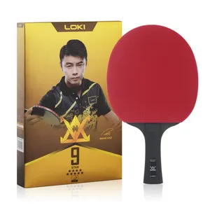 Groothandel E9 Ster Hoge Kwaliteit Ping Pong Case Professionele Tafeltennis Racket Met Kleurrijke Draagtas