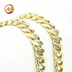 Hardware fabrica de aluminio decorativa, bolso cadena textura plana cadena de la bolsa de cadena de Metal para <span class=keywords><strong>el</strong></span> bolso - Product Image 1