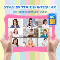 Tableta Educativa para Niños de 10 Pulgadas con Android 12 MTK, 6 GB/256 GB, Control Parental, Programación Basada en Bloques, Juegos de Lógica, Resistente al Agua