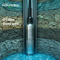 Capteur de niveau de liquide hydrostatique submersible en acier inoxydable Holykell 4-20mA IP68 pour réservoirs d'eau