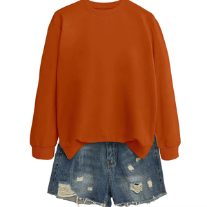 Offre Spéciale mode pull à col rond de couleur unie pull à manches longues vêtements pour femmes en vrac - Product Image 1