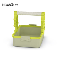 Perchoir de bureau pour oiseaux avec plateau de récupération de déchets, perchoir antidérapant en sable, support de jeu portable pour perroquet, perruche, caturra, agapornis