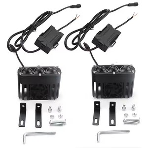 Phare LED pour moto, 3 lentilles, lumière avant externe pour mise à niveau et modernisation, noyau en aluminium à haute conductivité thermique - Product Image 2