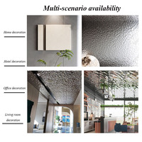 Vente en gros 1220X2440X8MM cristal de carbone bambou charbon de bois placage de bois panneau mural eau ménage conception graphique