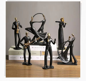 Ornamenti di personaggi della Band creativa in resina musicale cantante <span class=keywords><strong>chitarrista</strong></span> figura statua artigianato decorazione del Desktop per la casa - Product Image 5