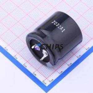 450MXG220MEFCSN30X30 <b>Snap</b>-in Aluminum Electrolytic Capacitor Through hole Component THT,D30xL30mm 220uF 20% 450V 10mm - Product Image 2