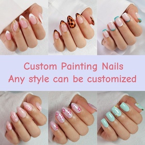 Fournisseurs de faux ongles sur mesure OEM ODM, design 3D chromé, pailleté, mat, peinture, faux ongles, étiquette privée, ongles artificiels - Product Image 4