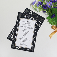 Recién llegado, diseño de corte láser, Programa de menú de cumpleaños de boda, programa de diseño de tarjeta