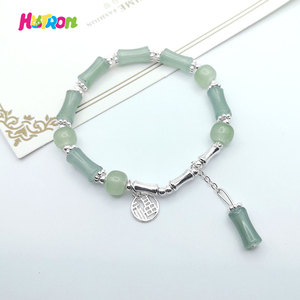 Hình Học Ngọc Tre Lễ Hội Pha Lê Vòng Đeo Tay Cho Phụ Nữ Mới Trung Quốc Phong Cách Dân tộc May Mắn Thủy Tinh Vòng Đeo Tay - Product Image 5