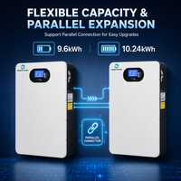 Système de stockage d'énergie INEDGE POWER OEM ODM pour la maison, 10 kW, montage mural, LiFePO4, 10 kWh, 16 kWh, batterie solaire hybride tout-en-un