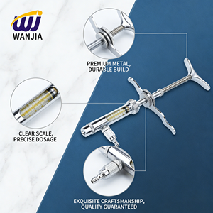 <span class=keywords><strong>Seringue</strong></span> continue WANJIA 0,02 <span class=keywords><strong>ml</strong></span>, injecteur métallique vétérinaire, vaccinateur aviaire réglable pour poulets et canards - Product Image 4