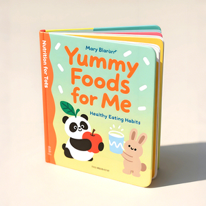 Vente en gros de papier à couverture rigide imprimé personnalisé Enfants Livres d'histoire à couverture rigide pour l'apprentissage précoce Service d'impression de livres en planche - Product Image 3
