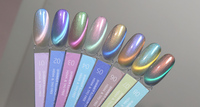 YDC Nouveauté Vernis Gel Effet Œil de Chat Sans HEMA, Kit Gel UV Longue Durée pour Salon de Manucure, Effet Miroir Lumineux