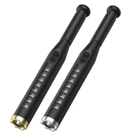 Lampe torche tactique solaire LED AA IP67 2023 pour la défense personnelle, patrouille extérieure, sécurité, rechargeable, lumineuse
