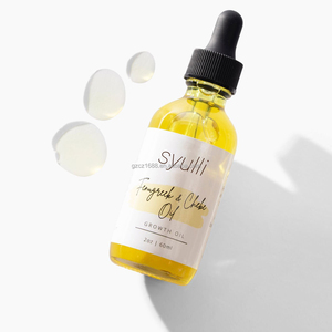 Olio Biologico Anticaduta Private Label con Fieno Greco e Chebe, Olio Nutriente Senza Risciacquo per la Crescita dei Capelli con Olio di Argan per Donne Afroamericane - Product Image 1