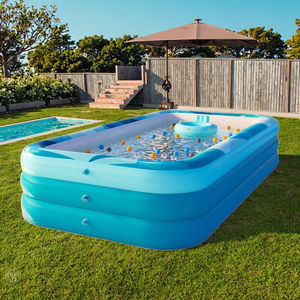 Piscina Inflable Rectangular de PVC para Niños, 2.5mm de Grosor, Plegable y Autoinflable con Kits de Reparación - Product Image 1