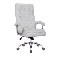 Chaise de bureau ergonomique moderne confortable en PU, chaise de direction pour patron, chaise de chef de projet réglable pour la maison, mobilier de direction