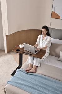 Mesa de escritorio moderna de lujo para oficina en casa, altura ajustable automática con base de Elevación neumática, estudio de muebles modulares - Product Image 3