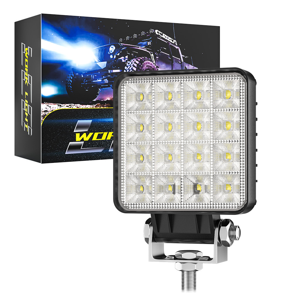 DXZ Factory 18W White LED Work Lights New Auxiliary Strobe Lamps for Vehicle Trucks Cars Off-Road Driving Lights 9-80V OE H37F16