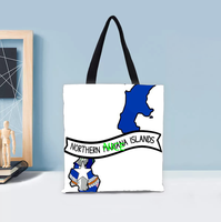 Sac fourre-tout imprimé motif Saipan personnalisé, grand sac à bandoulière spacieux, idéal pour les trajets quotidiens, la plage, le camping et comme cadeau d'anniversaire